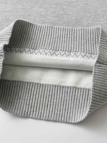 LARS - Jersey casual de punto con bloques de color para niño