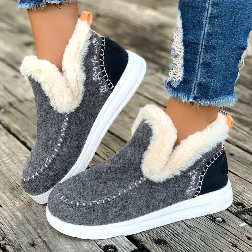 LUNA - Zapatos de invierno sin cordones para mujer