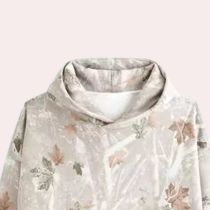 IVÁN - Sudadera con capucha y estampado camuflaje para hombre