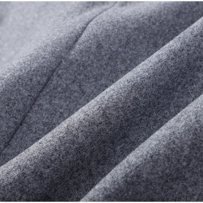 Abrigo de mujer mezcla de lana con cuello alto y botones – ELIANE