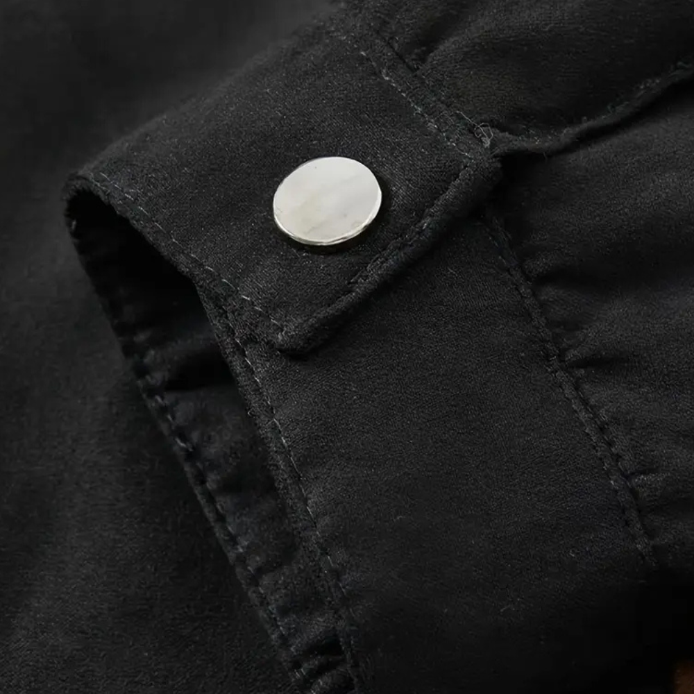 ÁLVARO - Chaqueta para hombre con forro de sherpa y cremallera