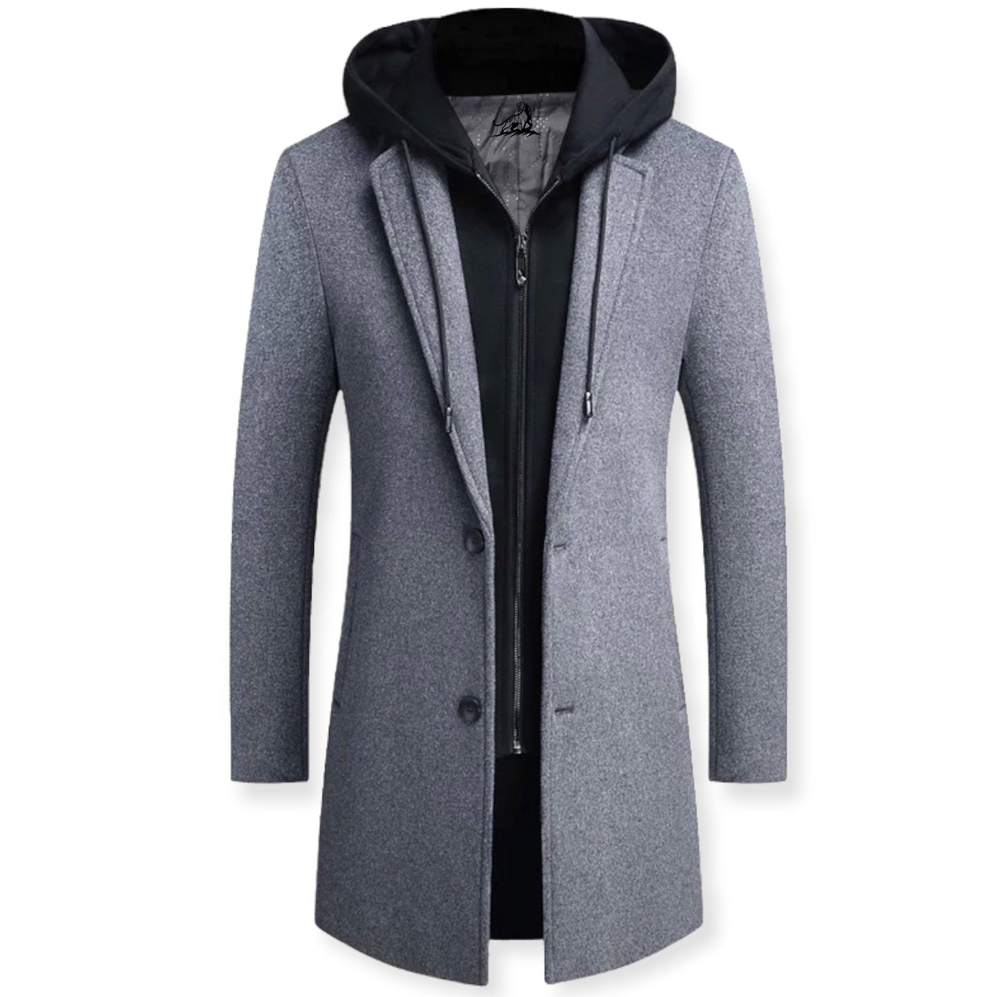 SAMUEL - Chaqueta casual con cierre de botones y cremallera para hombre