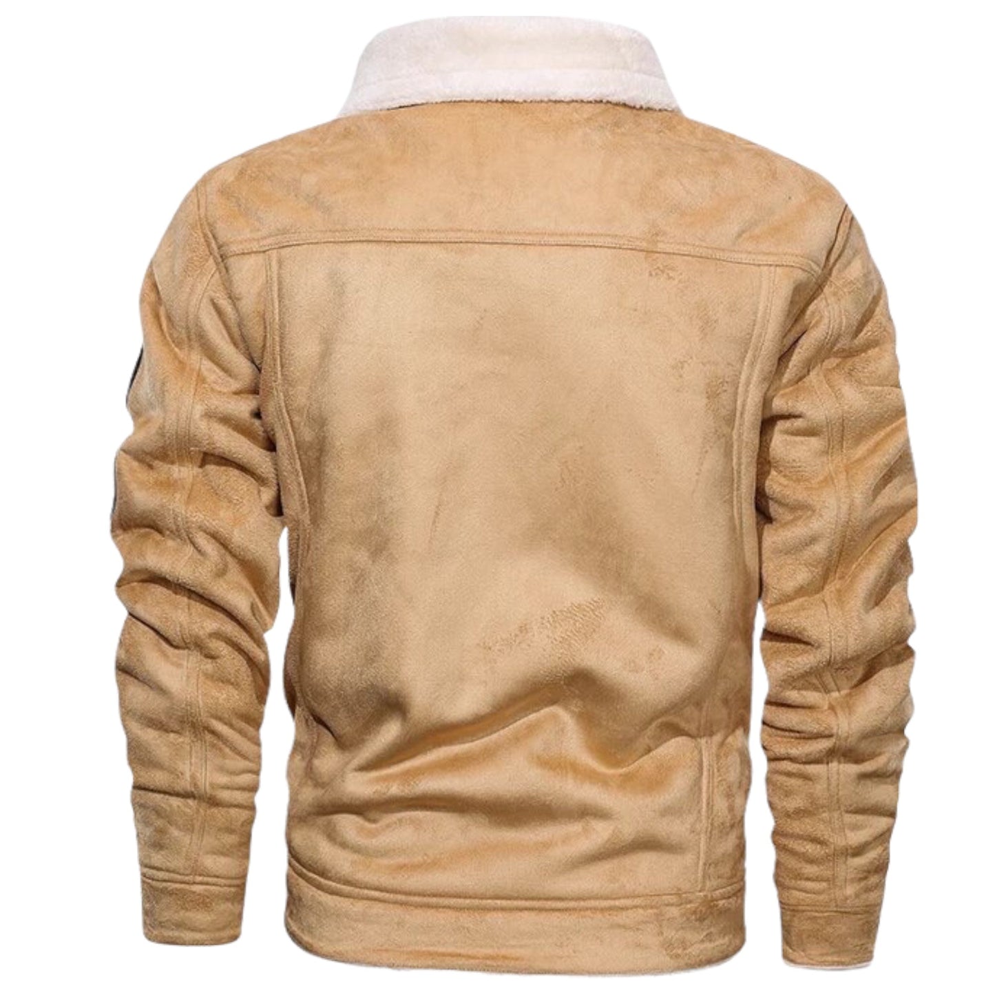 GRETE - Abrigo retro con forro de felpa para hombre