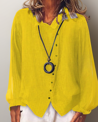 Camiseta de mujer de ajuste relajado con diseño minimalista – SURELLE