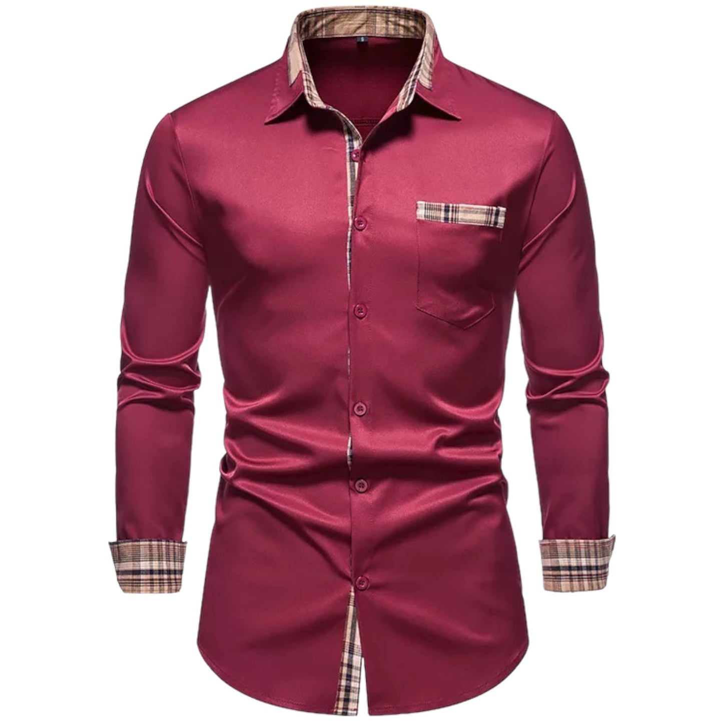 TAYLOR - Camisa slim fit con detalles de cuadros