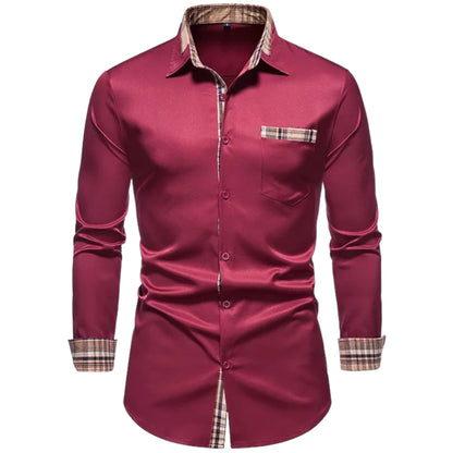 TAYLOR - Camisa slim fit con detalles de cuadros