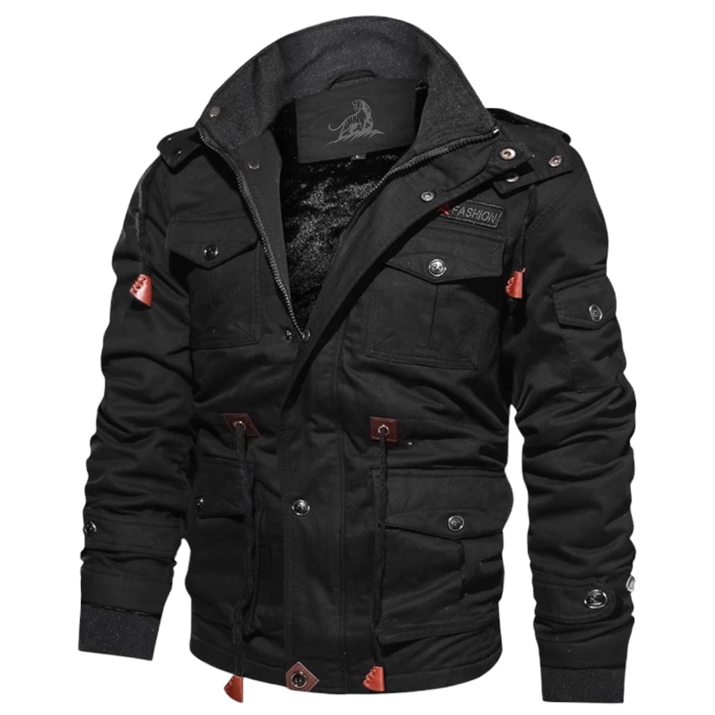 MARC - Chaqueta táctica para exteriores con múltiples bolsillos para hombre