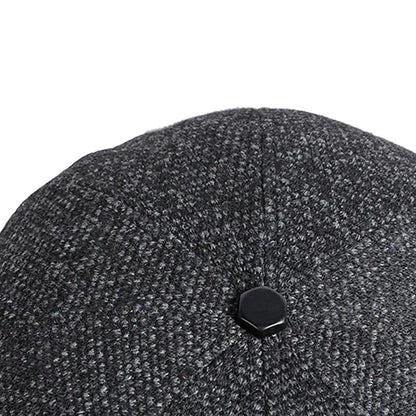 OSKAR - Gorra plana de tweed estilo vintage