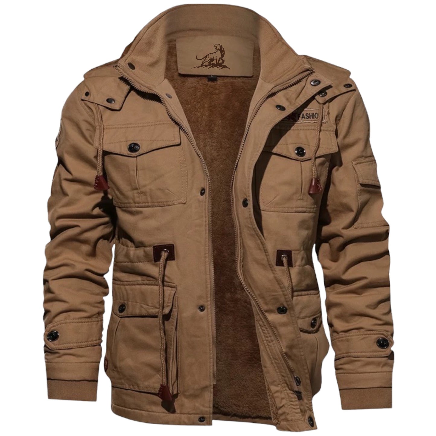 MARC - Chaqueta táctica para exteriores con múltiples bolsillos para hombre