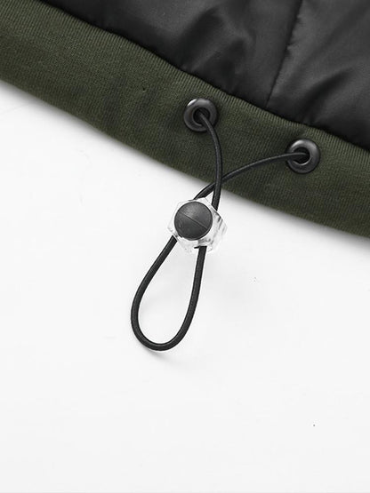 BRUNO - Chaqueta de invierno acolchada de doble capa con capucha para hombre