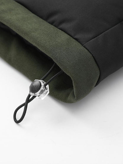 BRUNO - Chaqueta de invierno acolchada de doble capa con capucha para hombre