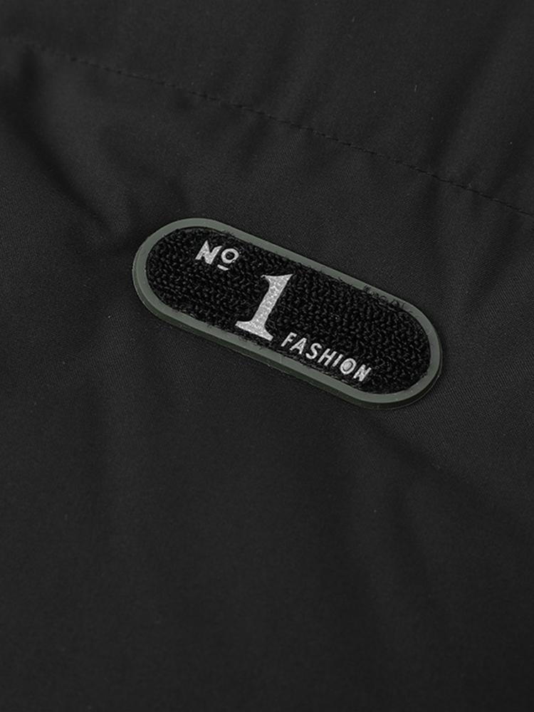 BRUNO - Chaqueta de invierno acolchada de doble capa con capucha para hombre