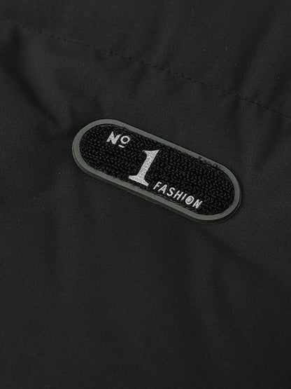 BRUNO - Chaqueta de invierno acolchada de doble capa con capucha para hombre