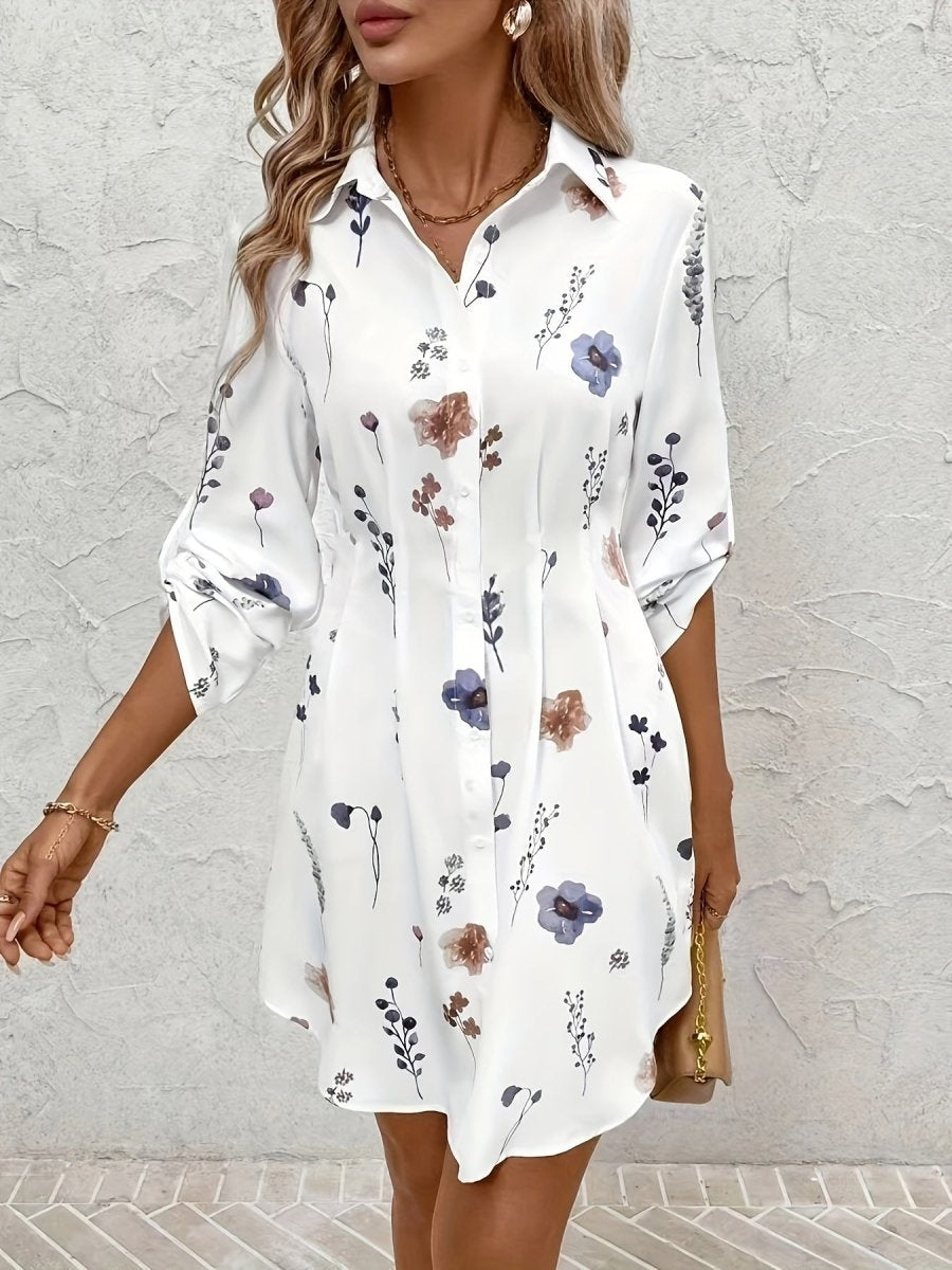 Vestido floral de mujer con corte fluido y aire romántico – LIORA
