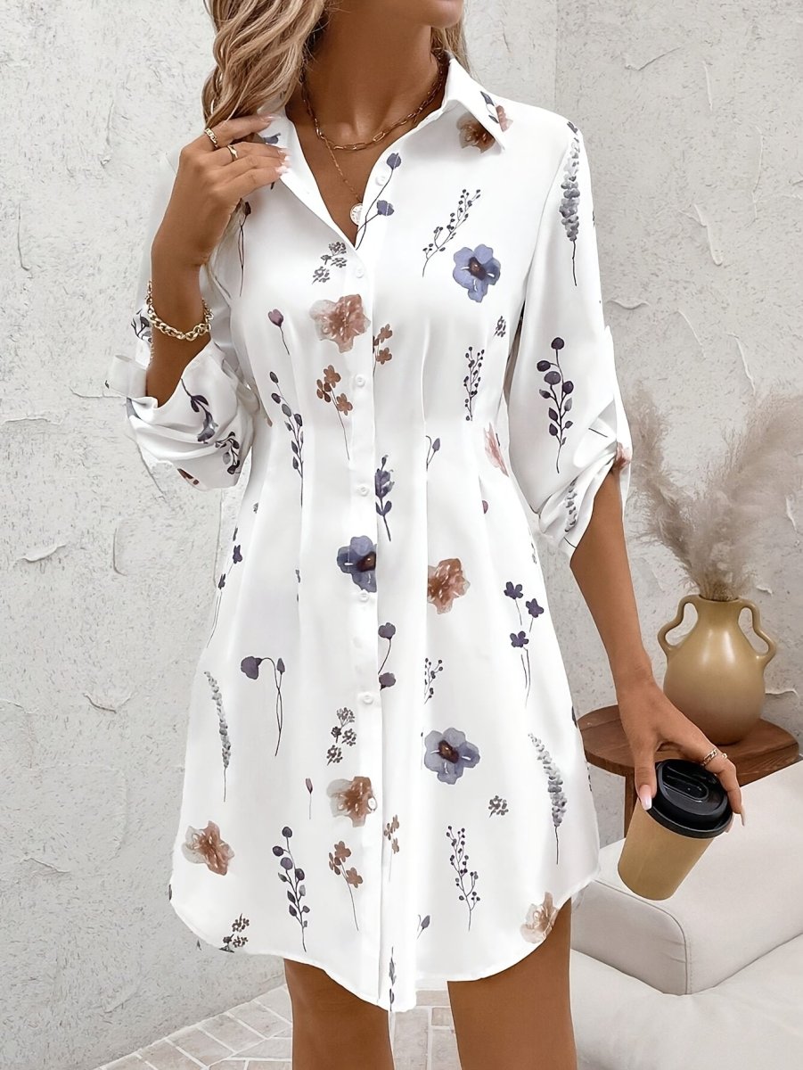 Vestido floral de mujer con corte fluido y aire romántico – LIORA