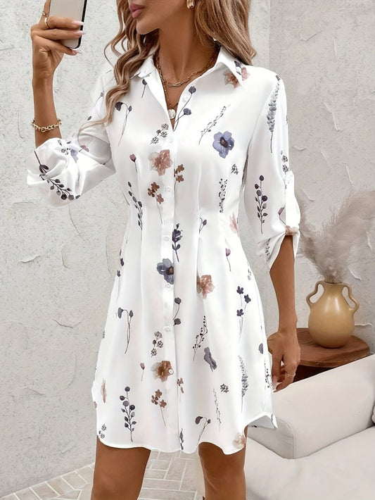 Vestido floral de mujer con corte fluido y aire romántico – LIORA