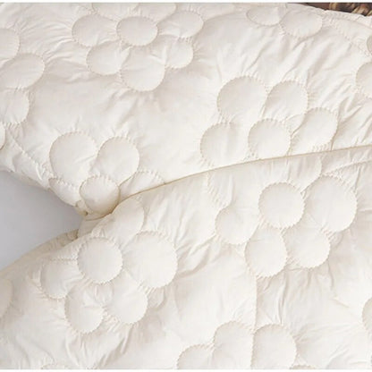 ARALYN - Abrigo de invierno para mujeres con flores prensadas