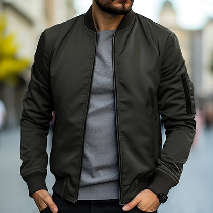 Chaqueta bomber de cuero para hombre - HAYES