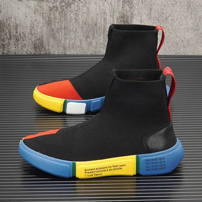 Zapatillas deportivas de hombre con diseño tipo calcetín y suela con detalles – CORRADO