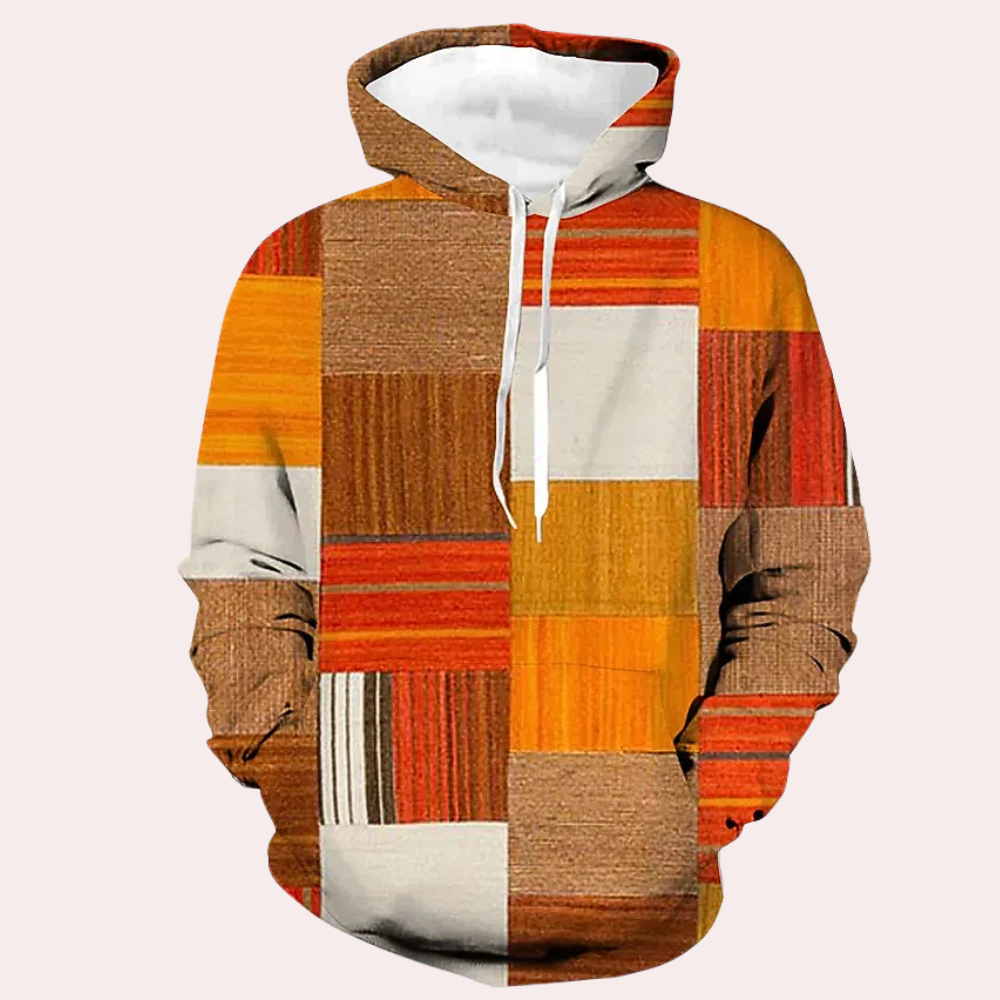 GAEL - Sudadera de punto con capucha para hombre
