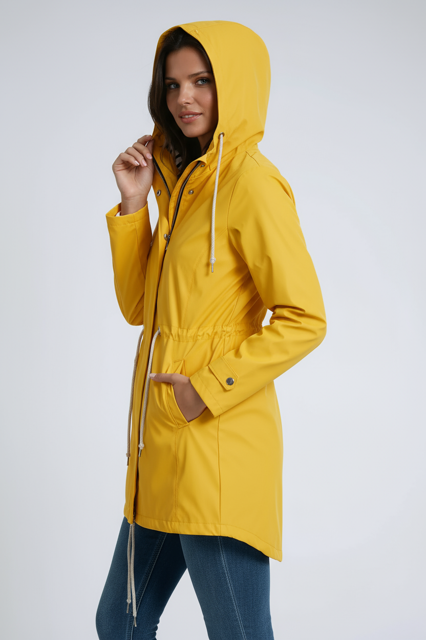 Chaqueta parka impermeable de mujer con capucha – ELINOR