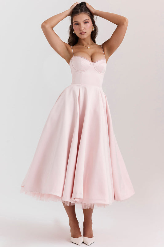 Vestido de Cocktail Elegante para Damas en Estilo Midi para Fiestas y Eventos Especiales – Agota