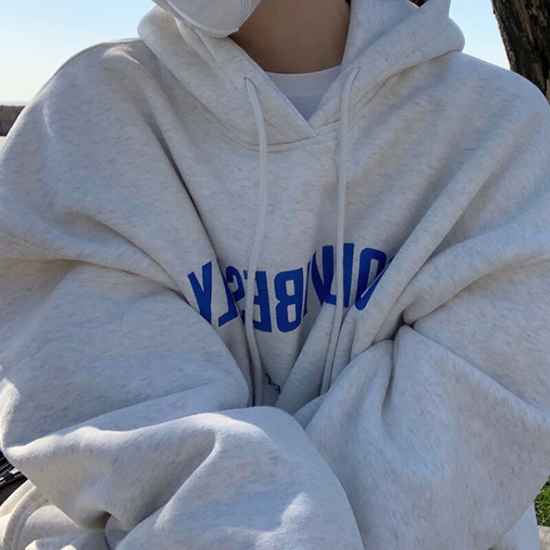 GOOD VIBES – Sudadera oversize con capucha para mujer