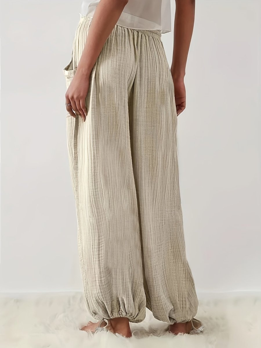 Pantalón lounge de mujer con tejido suave y corte relajado – FENNA