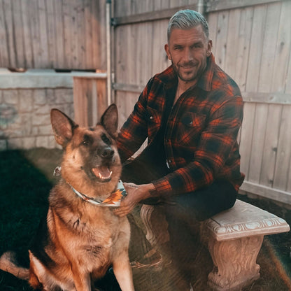 ROMEO - Chaqueta de cuadros con bolsillos frontales para hombre