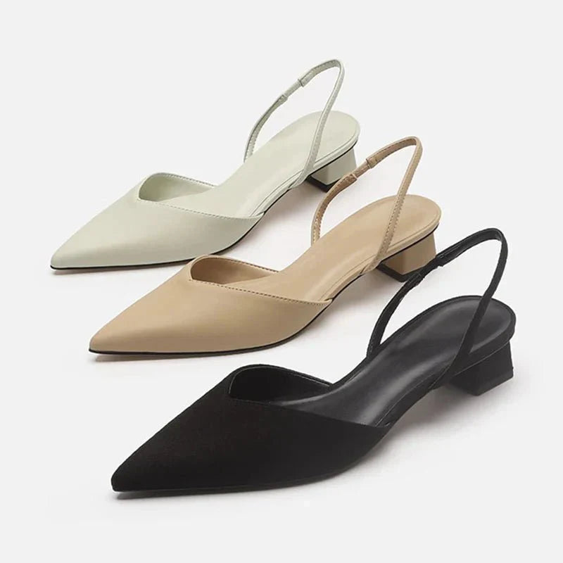 Zapatos de tacón estilizado tipo slingback – SLIMSTRAP