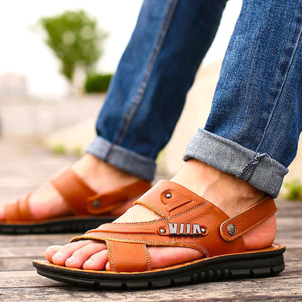 Sandalias ortopédicas premium para hombre, estilo moderno y alivio duradero – Evalon