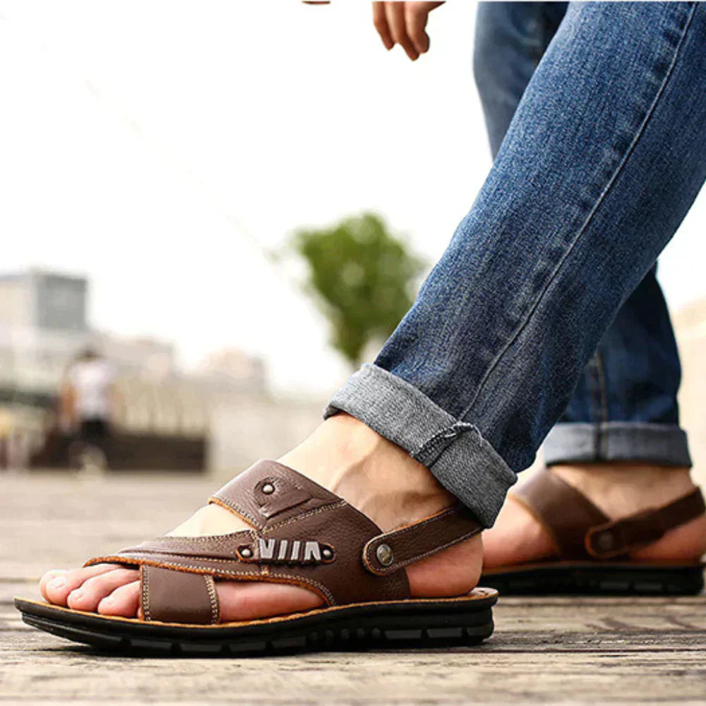 Sandalias ortopédicas premium para hombre, estilo moderno y alivio duradero – Evalon