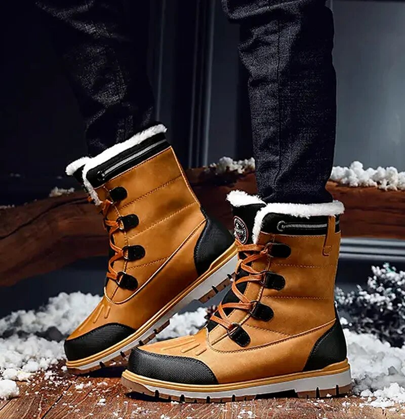 Botas de invierno para hombre con forro cálido y suela antideslizante – ALPENOR