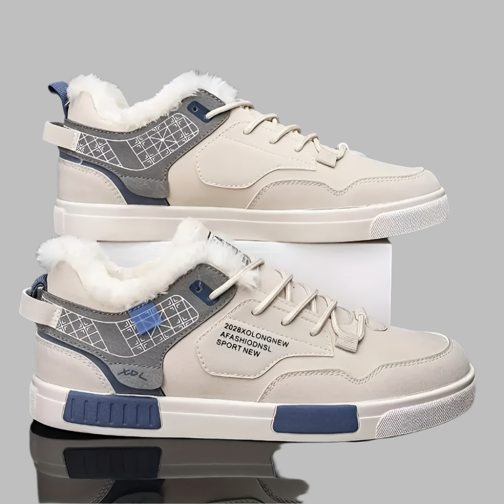 MATEO - Zapatillas de invierno para hombre con forro de felpa