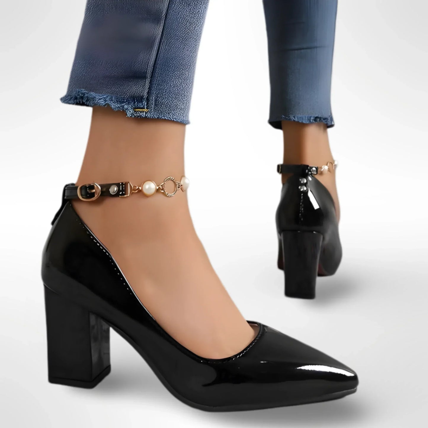 Zapatos de tacón grueso cómodos para mujer – BELMIRA