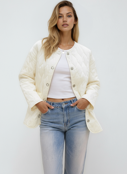 ELYA – Chaqueta acolchada ligera de entretiempo para mujer