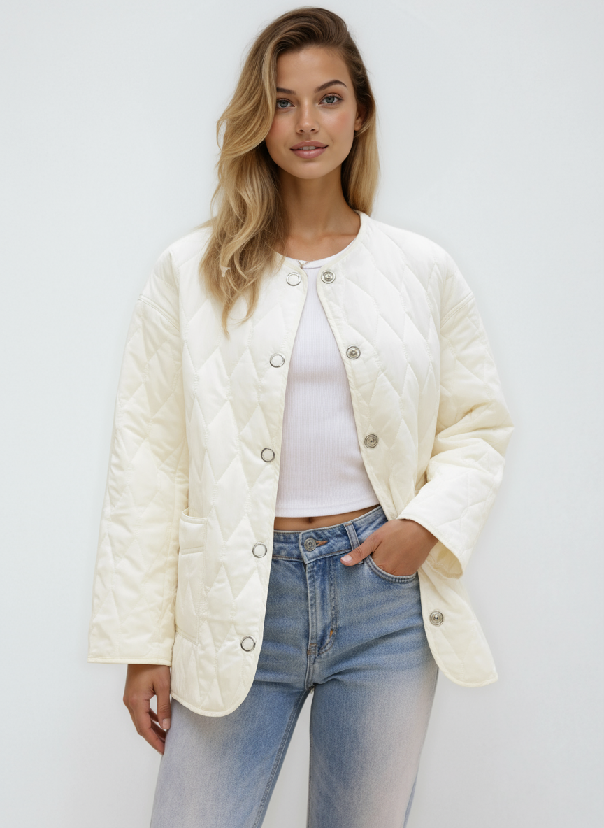 ELYA – Chaqueta acolchada ligera de entretiempo para mujer