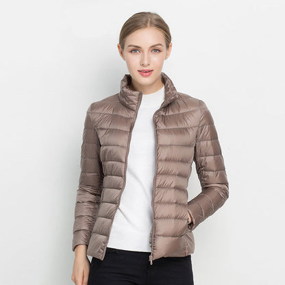 ILSE - Chaqueta ligera de plumón estilo Urban Chic para mujeres