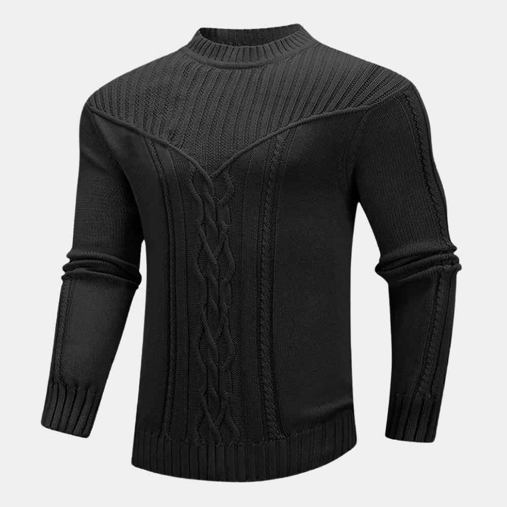 BRUNO - Jersey de punto trenzado para hombre