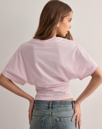 Camisa cropped oversize para mujer con estilo relajado – MIREYA