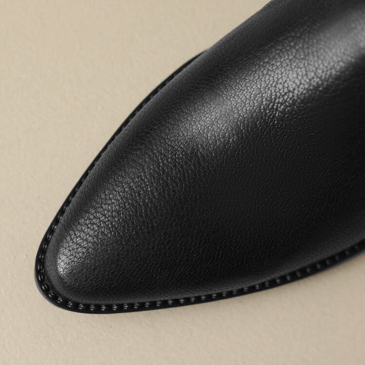 Mocasines planos de mujer con diseño minimalista y punta fina – CARLA