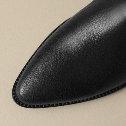 Mocasines planos de mujer con diseño minimalista y punta fina – CARLA