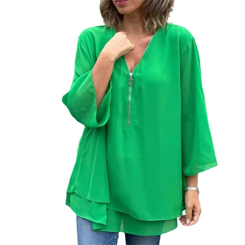 Blusa ligera de verano para mujer con estilo relajado – LIEVA