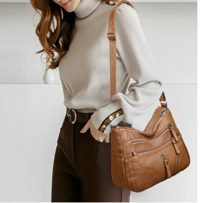 Bolso bandolera de mujer con bolsillos y cremallera – SADIE