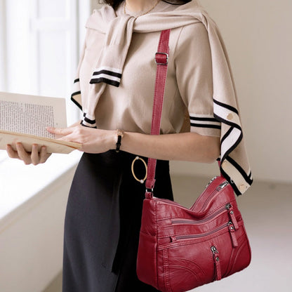 Bolso bandolera de mujer con bolsillos y cremallera – SADIE