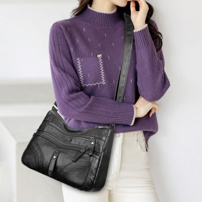 Bolso bandolera de mujer con bolsillos y cremallera – SADIE