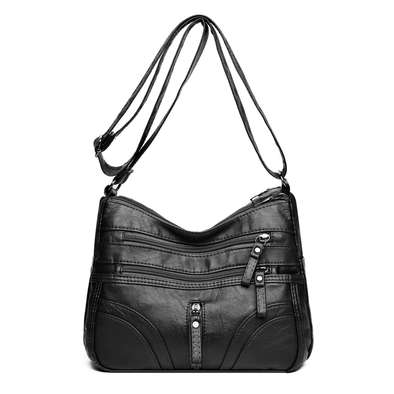 Bolso bandolera de mujer con bolsillos y cremallera – SADIE