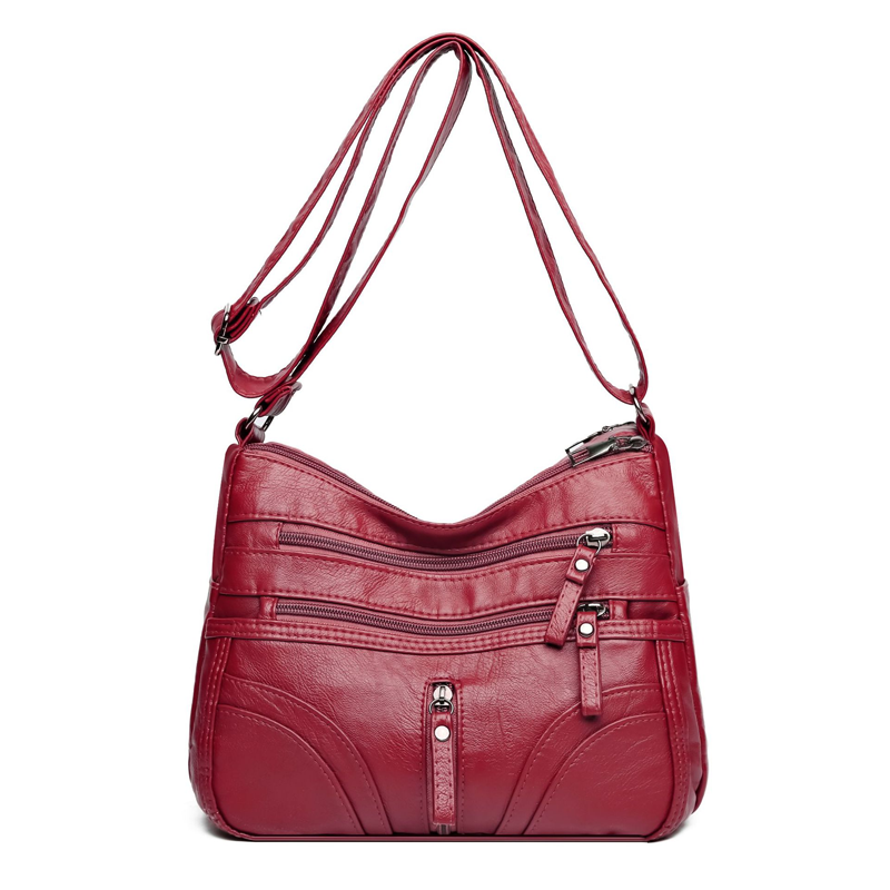 Bolso bandolera de mujer con bolsillos y cremallera – SADIE