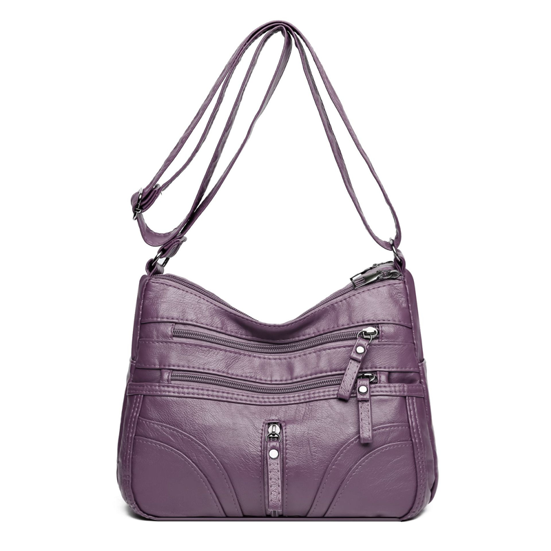 Bolso bandolera de mujer con bolsillos y cremallera – SADIE