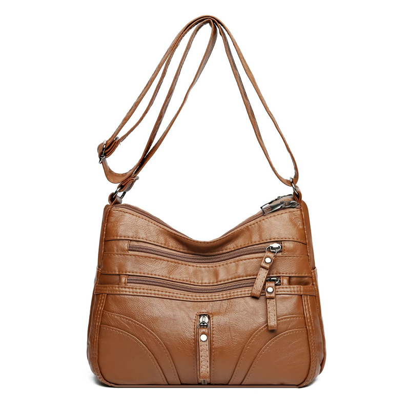 Bolso bandolera de mujer con bolsillos y cremallera – SADIE
